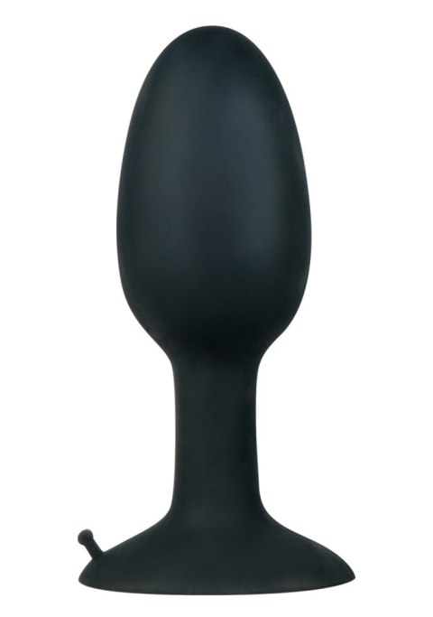 Korek analny silikonowy Backdoor Friend czarny 12 cm