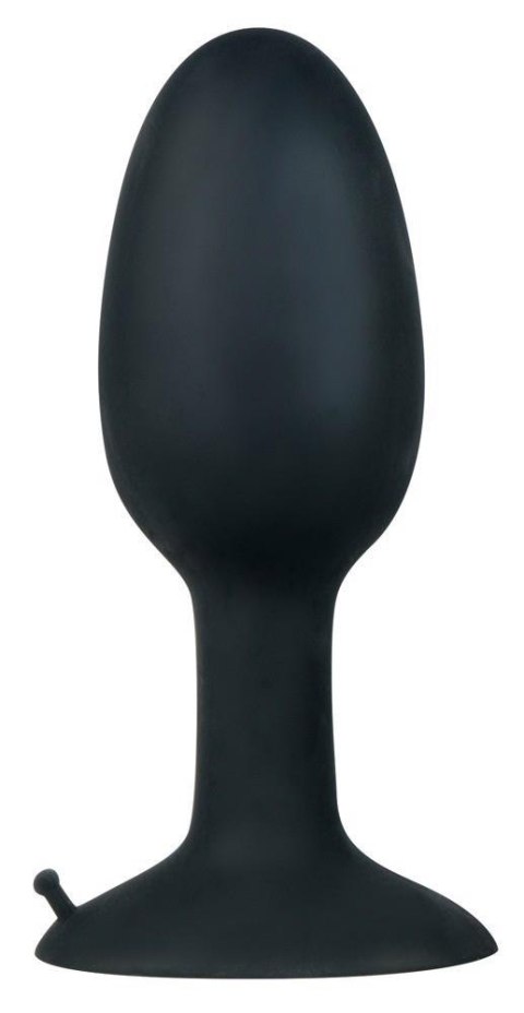 Korek analny silikonowy Backdoor Friend czarny 12 cm