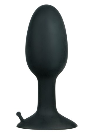 Korek analny z obracającą się kulą silikonowy Backdoor Friend czarny 8 cm