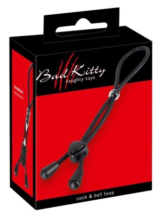 Pierścień erekcyjny Bad Kitty czarny silikon 38 cm