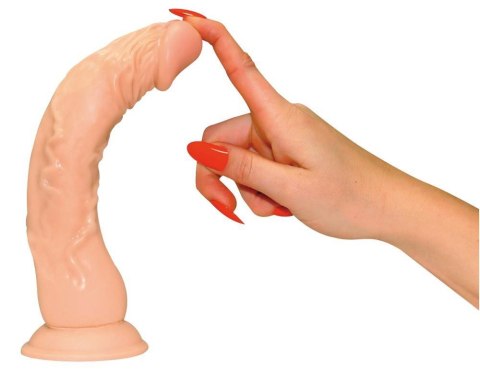 Realistyczne dildo European Lover elastyczne 23 cm ssąca podstawa