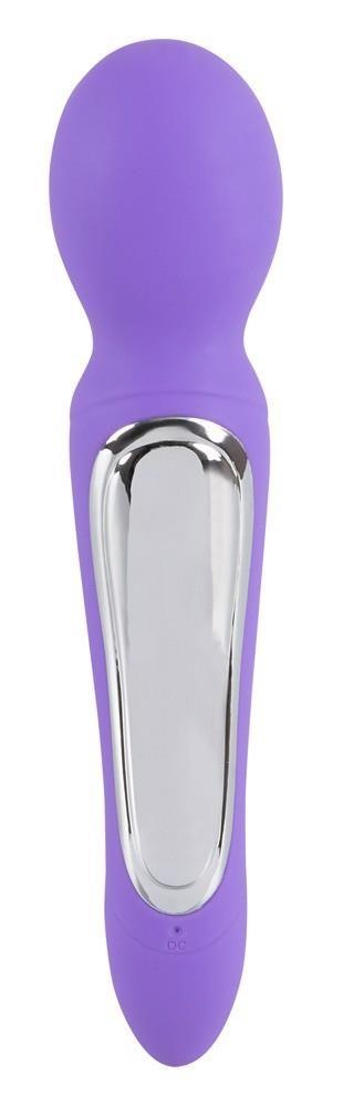 Wibrator dwustronny Sweet Smile fioletowy USB 22 cm