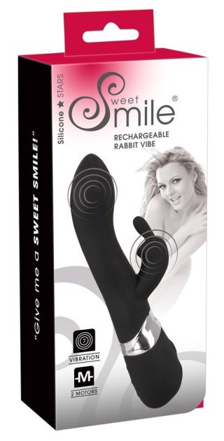 Wibrator króliczek Sweet Smile silikonowy USB 21 cm