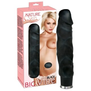 Wibrator realistyczny Nature Skin Big Vibe czarny 23 cm