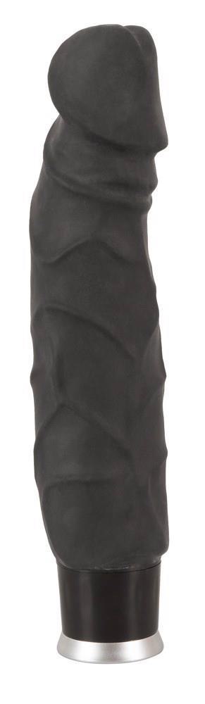 Wibrator realistyczny Nature Skin Big Vibe czarny 23 cm