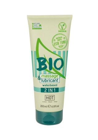 Żel Hot Bio do masażu i lubrykantu na bazie wody 2w1 200 ml