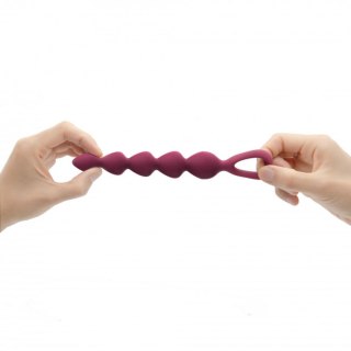Łańcuszek analny silikonowy Bing Bang M Plum Star 15 cm