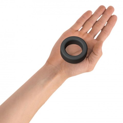 Pierścień erekcyjny silikonowy Cool Ring Love to Love czarny onyx
