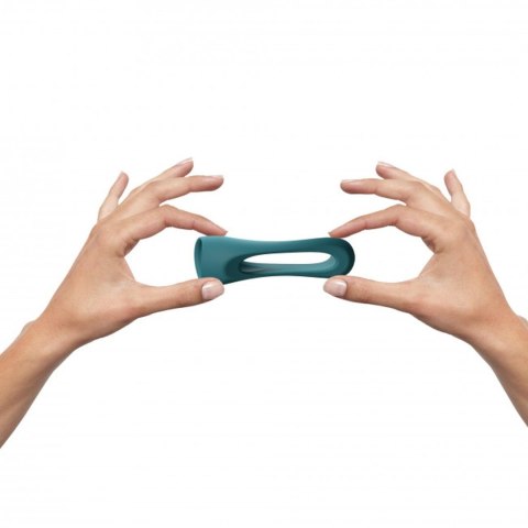 Podwójny pierścień erekcyjny silikonowy Flux Ring Love to Love morski