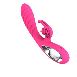 Wibrator króliczek silikonowy Vicky 36 funkcji USB różowy