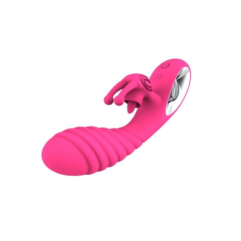 Wibrator króliczek silikonowy Vicky 36 funkcji USB różowy