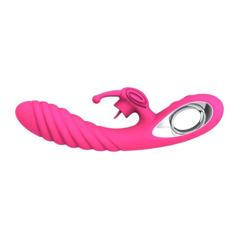 Wibrator króliczek silikonowy Vicky 36 funkcji USB różowy