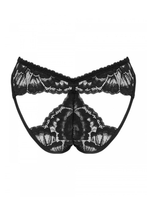 Figi otwarte Obsessive Alessya koronkowe czarne M/L