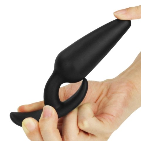 Korek analny silikonowy Lure Me Classic Lovetoy czarny 13 cm