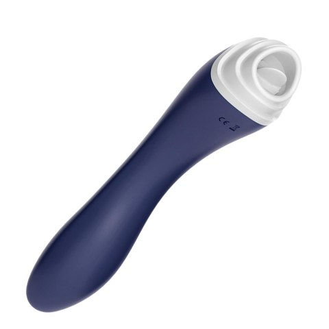 Stymulator łechtaczki z ruchomym języczkiem Fairyland niebieski USB