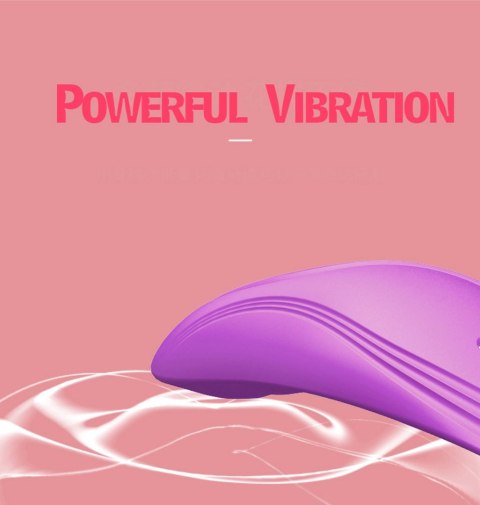 Wibrator mini silikonowy B Series Cute fioletowy USB
