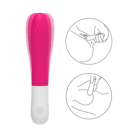Wibrator punktu G silikonowy B-Series Joy różowy USB 20 cm