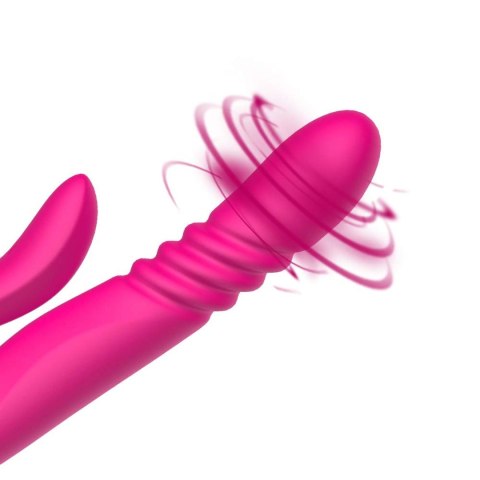Wibrator punktu G z pchnięciem B Series Cute czerwony USB