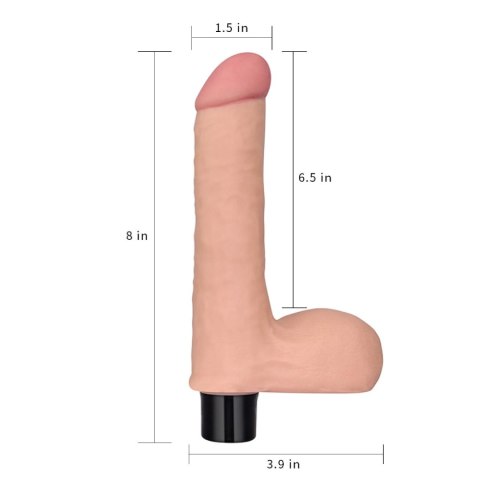 Wibrator realistyczny Real Softee Lovetoy 17 cm