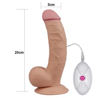 Wibrator realistyczny Ultra Soft Dude Lovetoy 20 cm