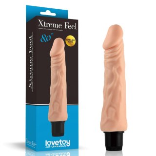 Wibrator realistyczny cyberskóra Lovetoy 20 cm wodoodporny