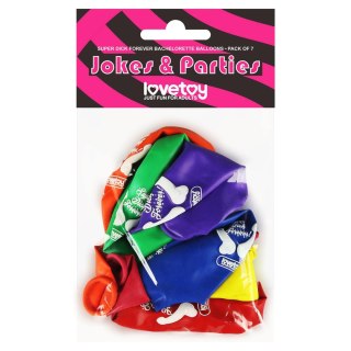 Balony panieńskie Super Dick Forever Lovetoy zestaw 7