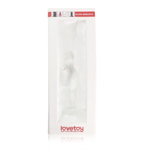 Korek analny szklany Lovetoy transparentny 11 cm