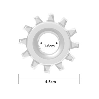 Pierścień erekcyjny Power Plus Lovetoy TPE transparentny 4.5 cm