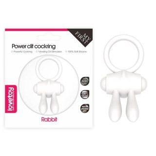 Pierścień wibrujący Lovetoy silikonowy biały 7.5 cm
