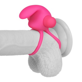 Pierścień wibrujący Lovetoy silikonowy różowy 10 prędkości