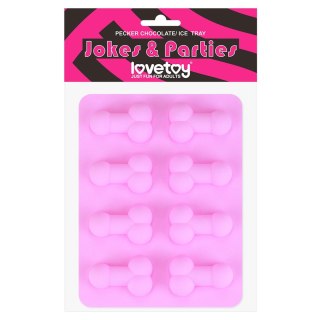 Silikonowa forma do lodu i czekolady kształt penisa Lovetoy 5.2 cm