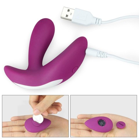 Silikonowy wibrator z pilotem Lovetoy O-Sensual USB 9 cm