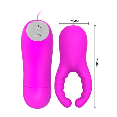 Stymulator łechtaczki silikonowy Pretty Love mini 12 wibracji
