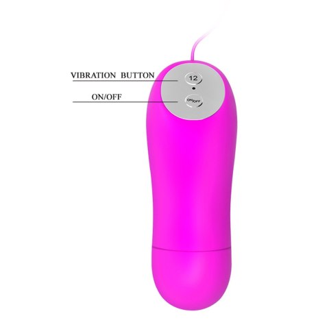 Stymulator łechtaczki silikonowy Pretty Love mini 12 wibracji