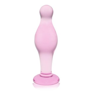 Szklany korek analny Lovetoy Romance różowy 11 cm