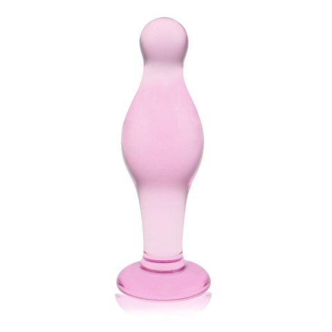 Szklany korek analny Lovetoy Romance różowy 11 cm