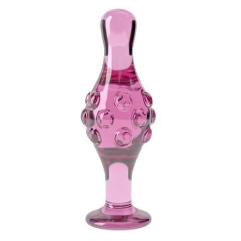 Szklany korek analny Lovetoy Romance różowy 11 cm