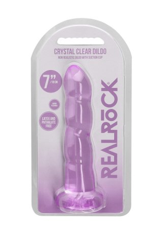 Dildo RealRock Crystal Clear z przyssawką 17 cm