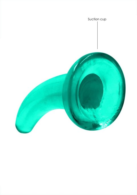 Dildo analne RealRock Crystal Clear z przyssawką 11 cm