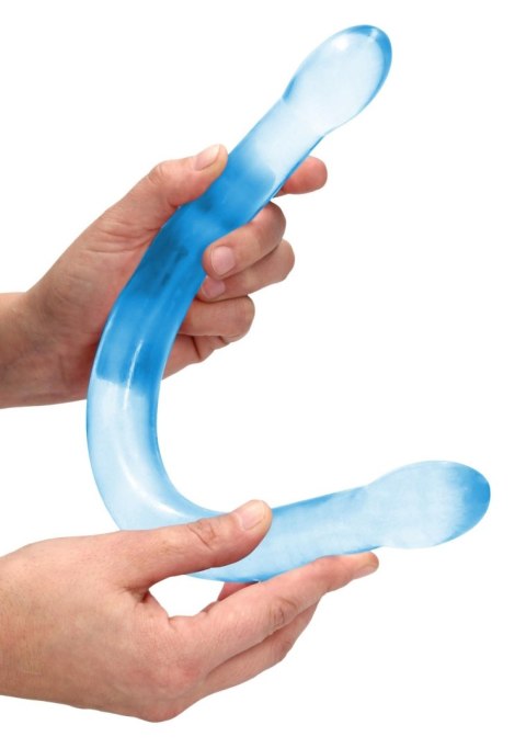Dildo podwójne RealRock Crystal Clear 42 cm