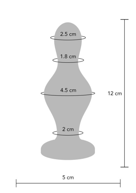 Korek analny silikonowy ToyJoy niebieski 12 cm