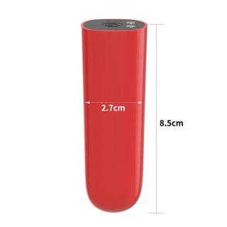 Mini wibrator IJOY ładowany USB wodoodporny 10 funkcji 8 cm