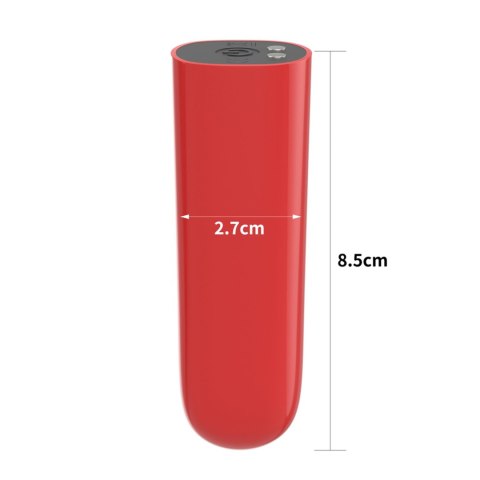 Mini wibrator IJOY ładowany USB wodoodporny 10 funkcji 8 cm