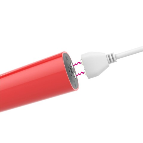 Mini wibrator IJOY ładowany USB wodoodporny 10 funkcji 8 cm