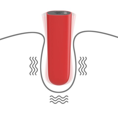 Mini wibrator IJOY ładowany USB wodoodporny 10 funkcji 8 cm