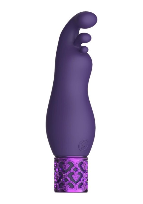 Wibrator bullet Exquisite Royal Gems fioletowy silikonowy USB