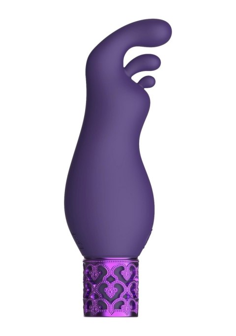 Wibrator bullet Exquisite Royal Gems fioletowy silikonowy USB