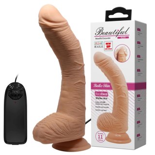 Wibrator realistyczny Baile Beautiful Alex zakrzywiony 28 cm