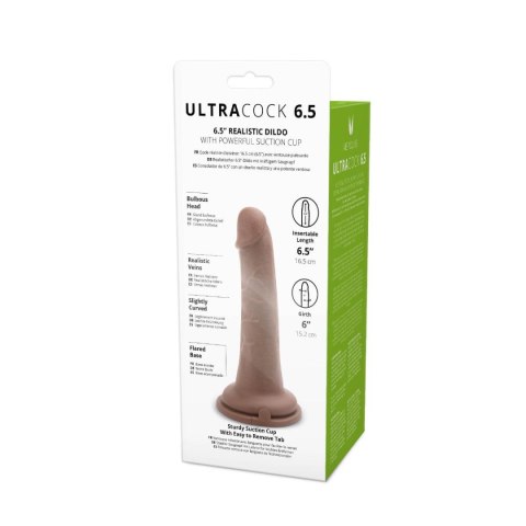 Dildo realistyczne Me You Us karmelowe z przyssawką 6,5 cala