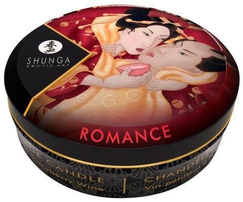 Mini Świeca do Masażu Truskawka Szampan Shunga Romance